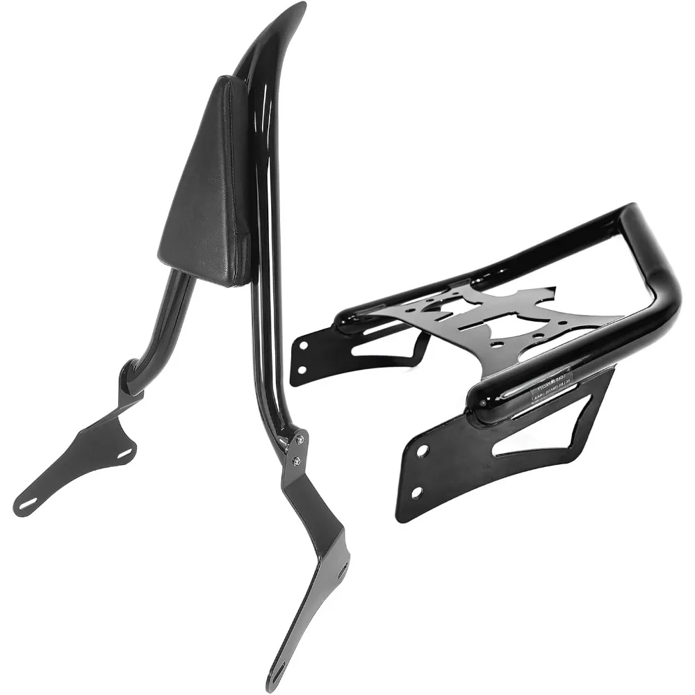 

Спинка Sissy Bar с багажником, подкладка для спинки пассажира, совместимая с Kawasaki Vulcan 1700 VN1700 Vaquero VN1700J VN1700K