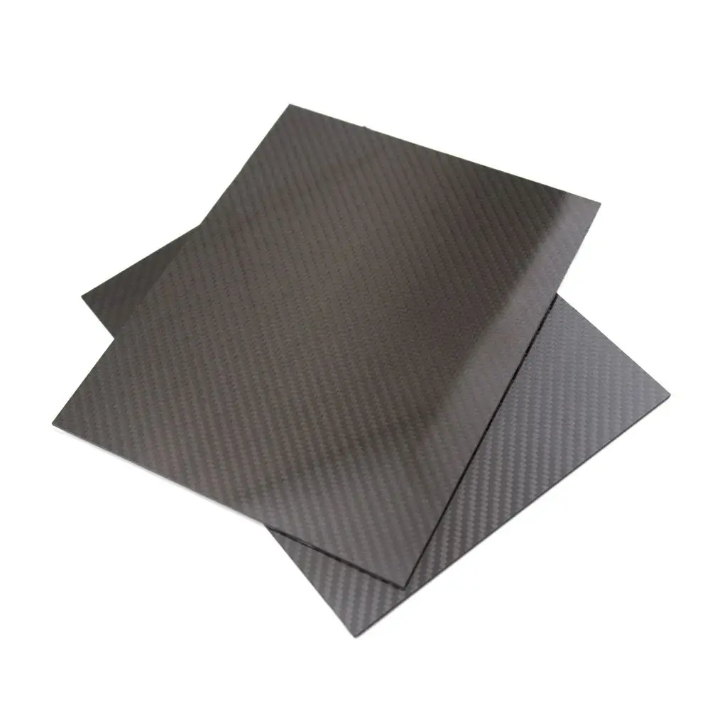 1PC 200x250MM 3K Full Carbon Fiber Sheet Board Twill Glossy/ Matte Strength Panel Thickness 0.5-5MM for RC Model