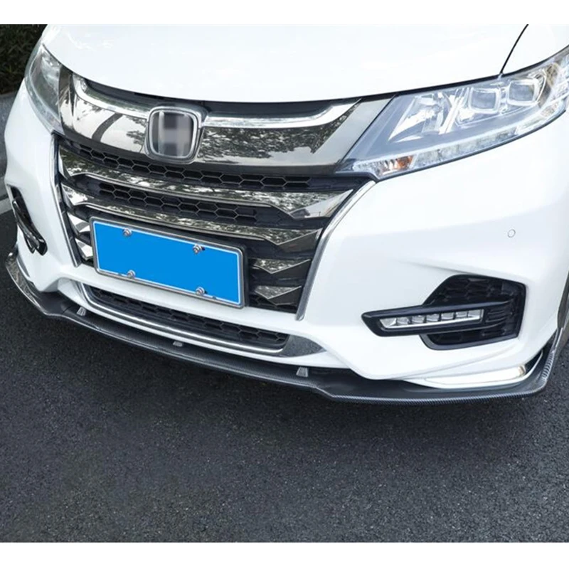 For 3PCS NEW Honda Odyssey CAR Front  Splitter Lips Diffuser Anti - Collision Accessories Trim Body Kit Refit 2019 2020 2021 - Image 2