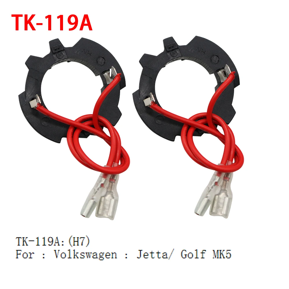 2Pcs H1 H7 LED Car HeadLight Bulb Clip Retainer Adapter Socket Base Holder For Auto Headlamp Mount Stand For VW Golf Ford Focus