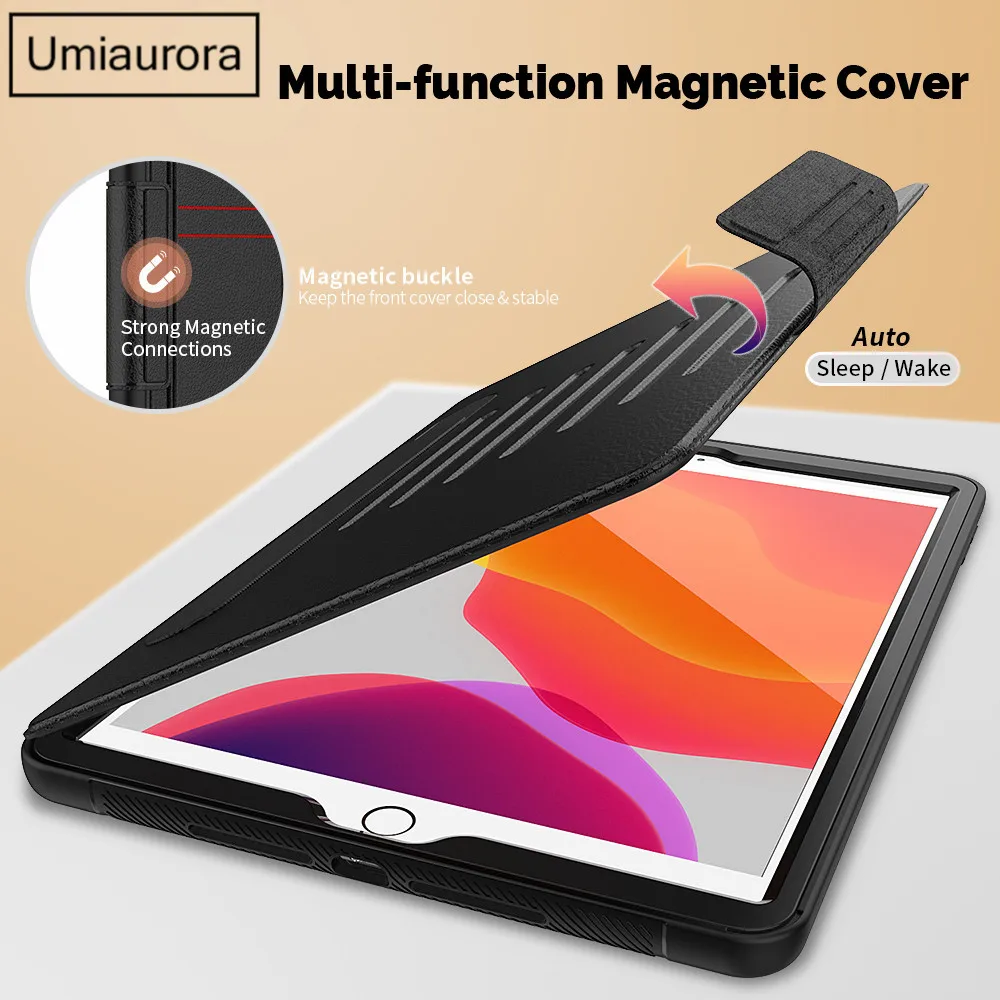 For iPad Mini 5 9.7 7th 8th 9th 10.2 10th 10.9 11th Gen 11 inch A16 Flip Smart Tablet Case Stand Shockproof Wallet Cover Funda
