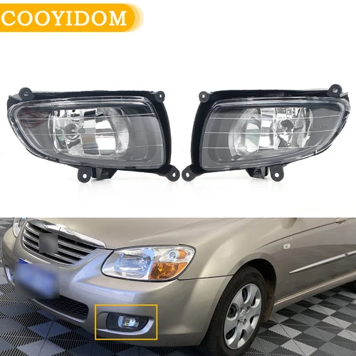 Lámpara de parachoques delantero de coche, luz antiniebla para KIA CERATO Sedan Spectra 2007 2008 2009 2010, luz antiniebla delantera, luz reflectora