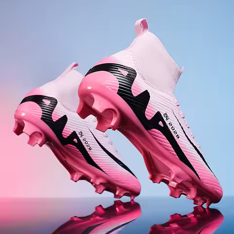Fashion Pink Soccer Boots Men Professional Lightweight Sock Men's Football Shoe Outdoor Non-slip Original Football Boot Sneakers
