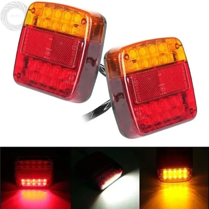 

12V Waterproof LED Warning Taillight For Trailer Truck Engineering Vehicle Hot Sales