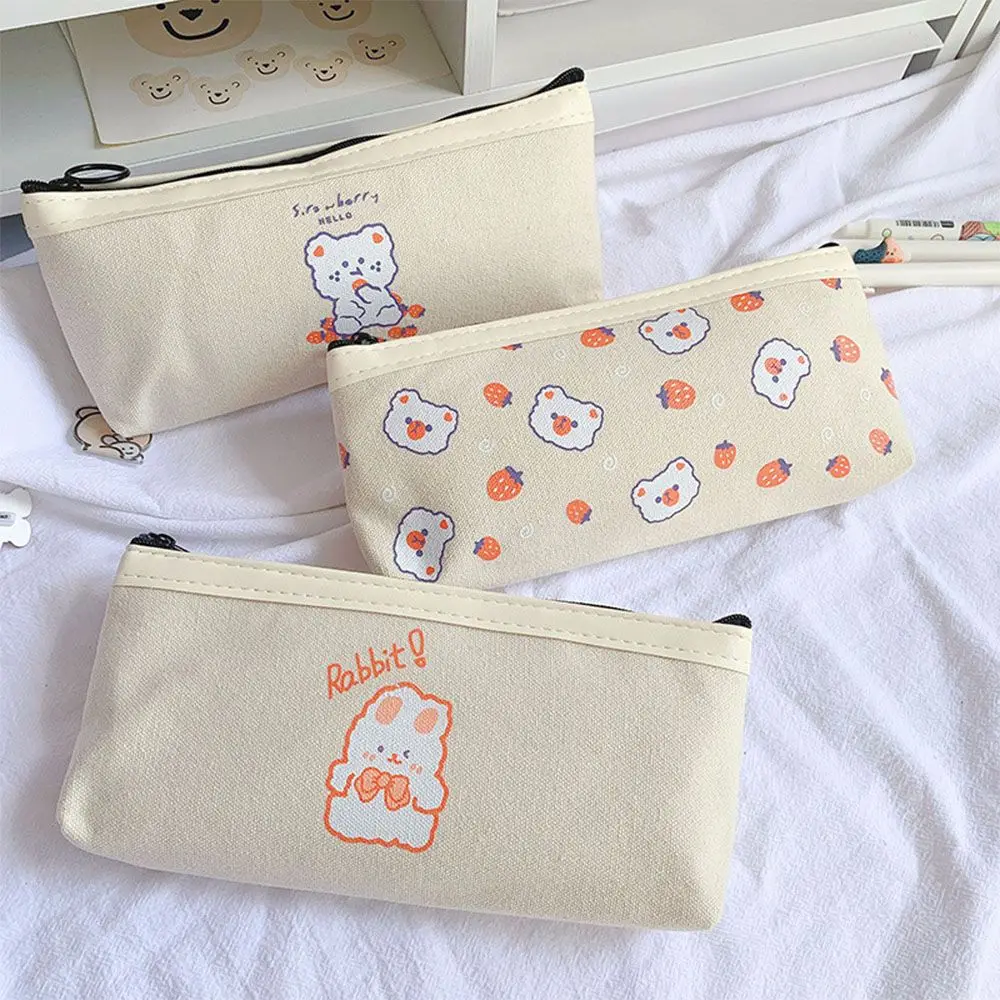 Capacity Kawaii Office Supplies Trousse School Supplies Makeup Bags Stationery Pen Case Large Pencil Case Bear Pencil Bags