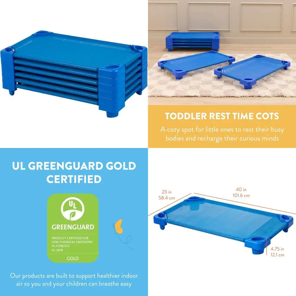 Blue Toddler Cots, … - image