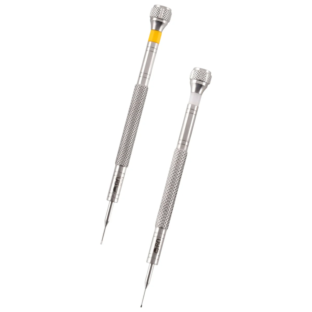 [재고 있음] 2 개/몫 0.6mm,0.8mm 플랫 타입 시계 수리 스크루 드라이버, 시계 제조 업체 수리 도구 세트 스크루 드라이버