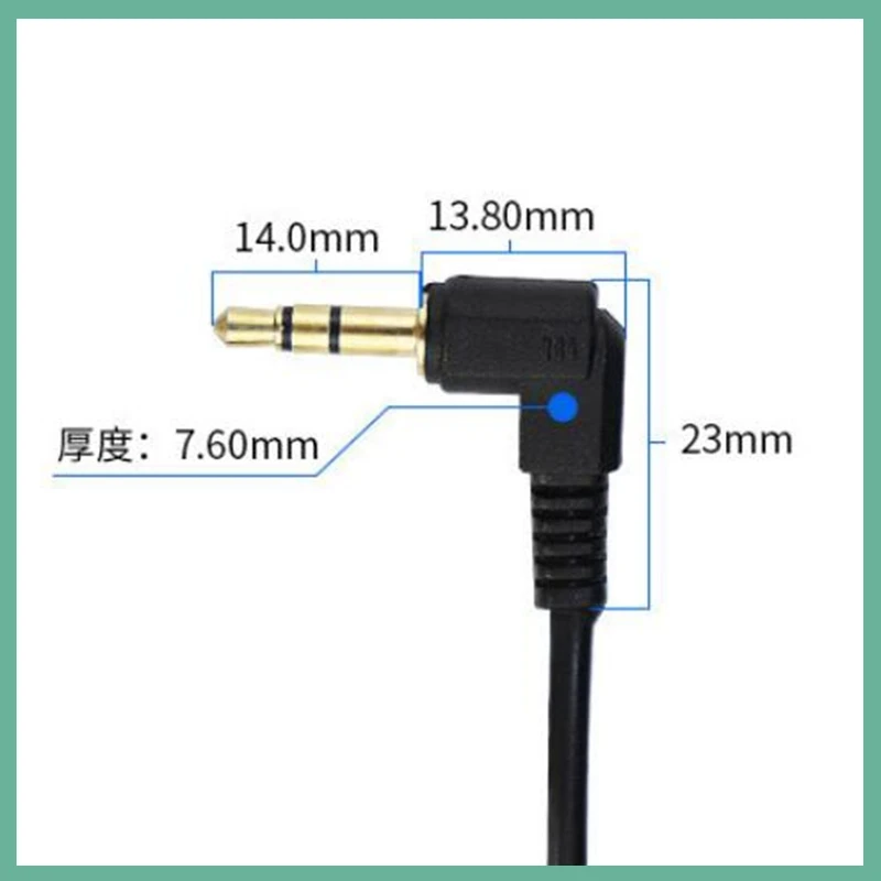 3.5mm Right angle DIY Headphone Audio Cable Line 3 pole Jack Strand Earphone Maintenance Repair Wire Cord 3.5 Male Plug E3