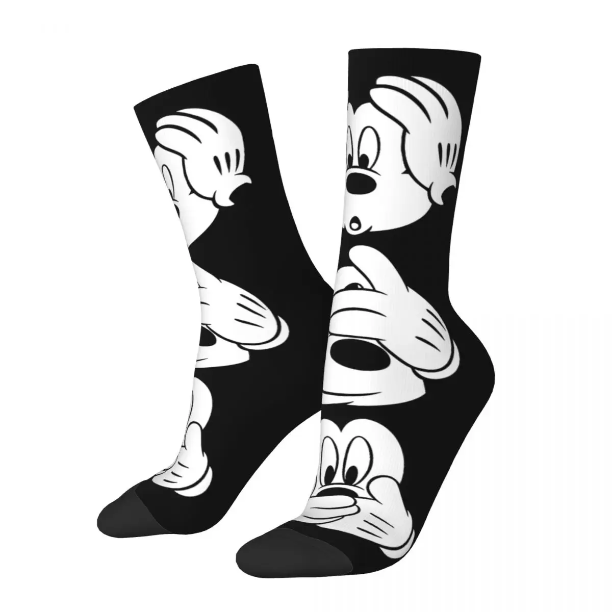 Mickey Mouses Three Faces Socks Men's Women's Fashion Socks Harajuku Spring Summer Autumn Winter Socks Gift