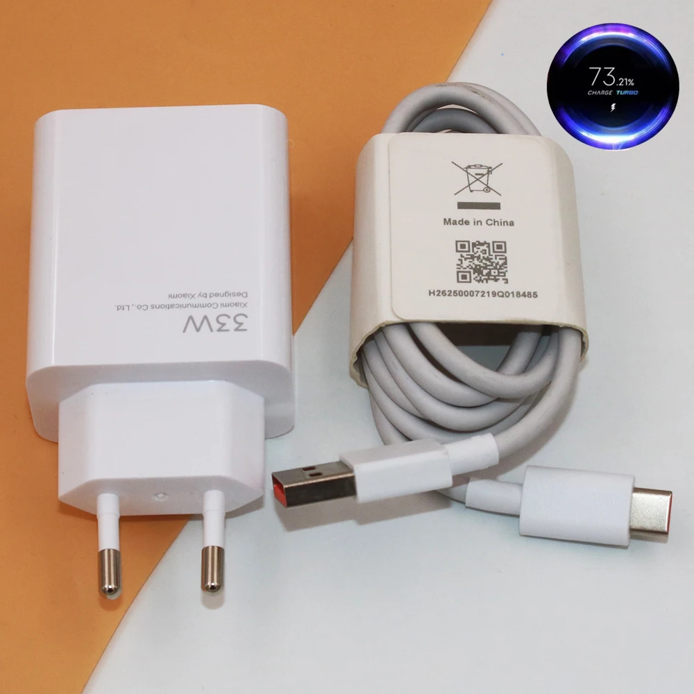 Xiaomi 33W Şarj Cihazı EU Hızlı Turbo Şarj Duvar Adaptörü 1/1.5/2 M 6A TypeC Kablo Mi 15 14 13 12 11 10 Ultra Pro POCO M6 İçin
