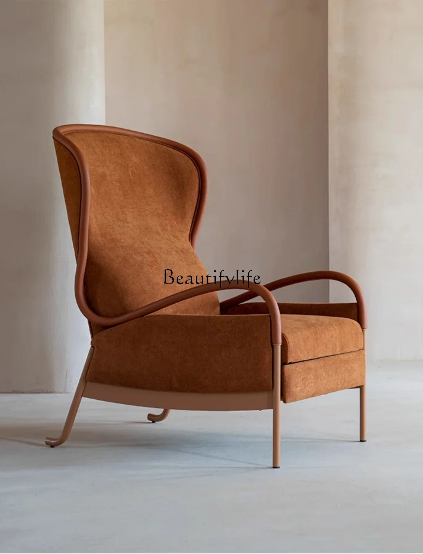 

*Single sofa recliner fabric light luxury high-end comfortable simple small sofa designer minimalist