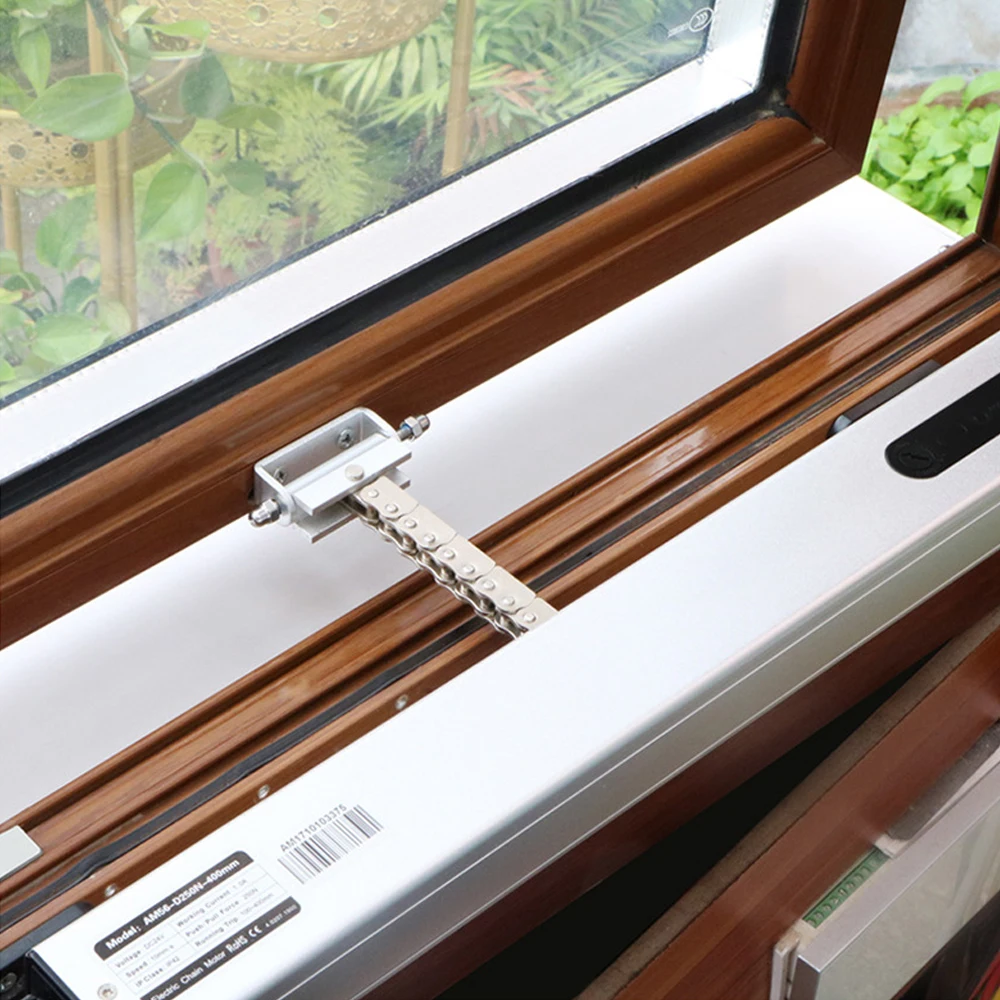 Newest Adjustable Length 100~400mm Chain Automatic Window Opener with WiFi & Remote Control Optional