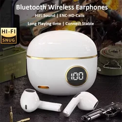 For Xiaomi Lenovo Bluetooth Earphones Wireless Headphones HiFi Stereo Headsets ENC-HD-call Noise Cancelling Earbuds For Air iPad
