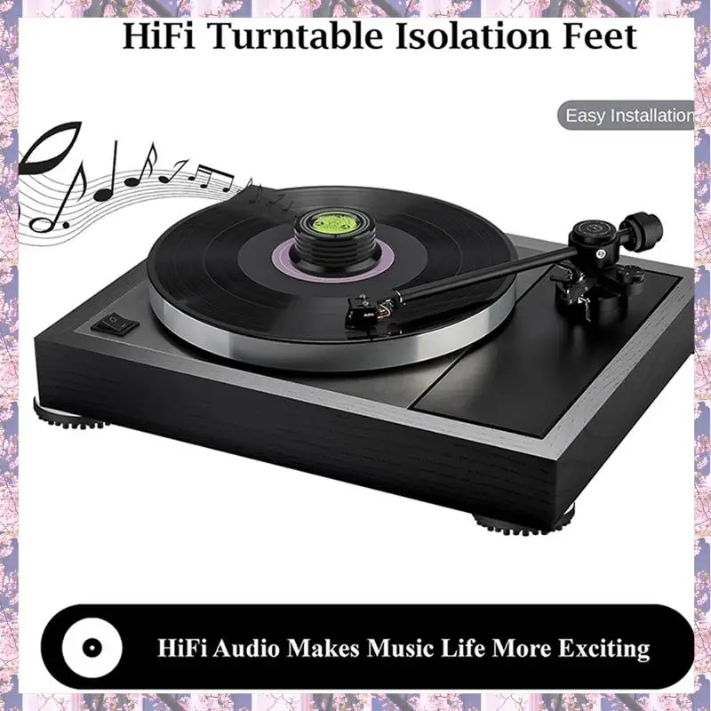2025 Trend 4 Pack Isolation Feet Stand Foot Mat Shock Absorbe For Audio CD AMP Hifi Subwoofer image 5