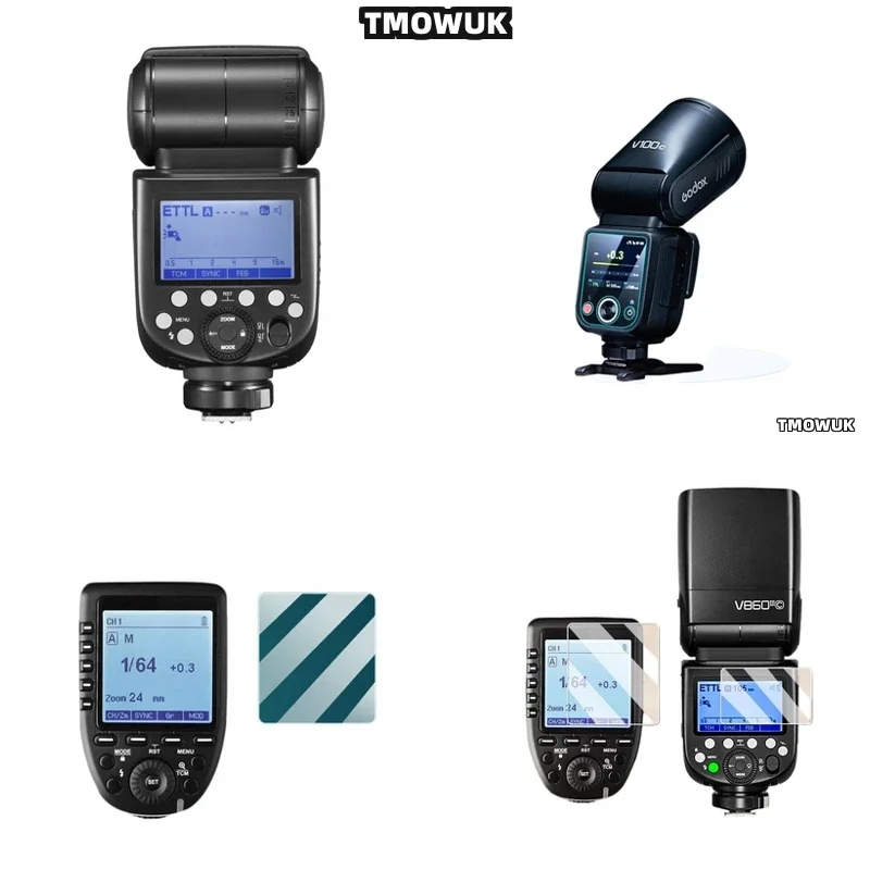 

For Godox X3 V100 V1 Pro AD600BM V860 III V850 III TT685 II V480 Tempered Glass Flash Light Screen Protector Cover Film Full Scr