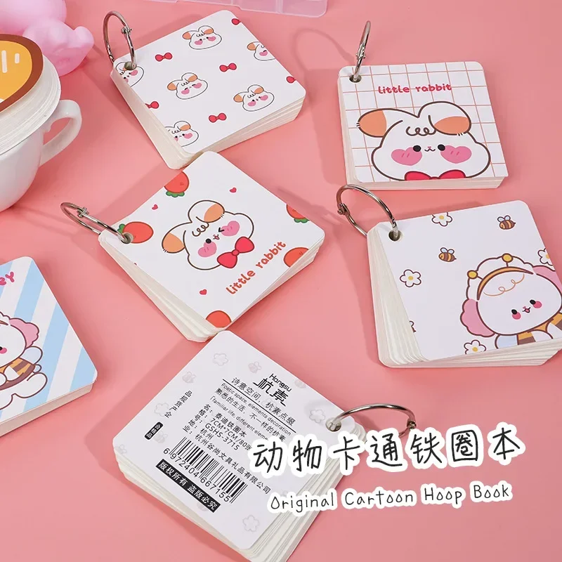 Cute Pocket English Vocabulary Word Book Kawaii Cartoon Learn Foreign Words Memo Check Notebook School Stationery