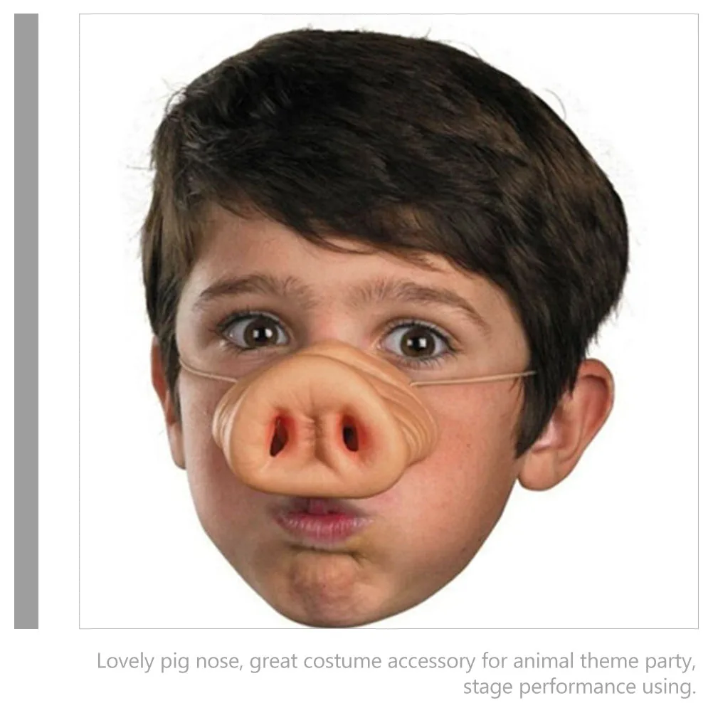 

Simulation Pig Nose Prop Funny Costume Accessory for Halloween Party Cosplay Supplies Kids Elastic Band