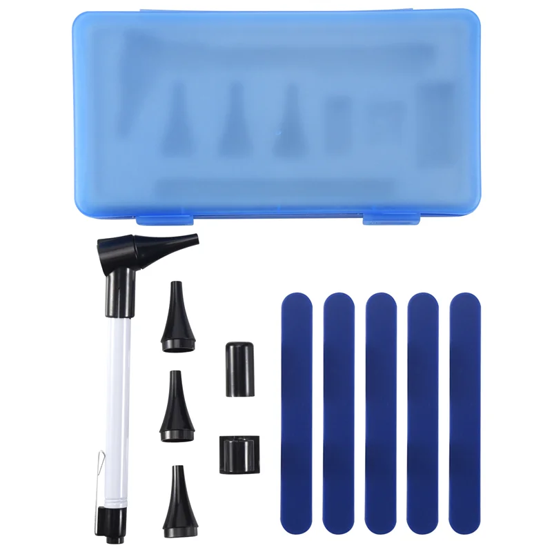 Otoscopio Oftalmoscopio Stomatoscop Strumenti diagnostici per la cura dell'orecchio Torcia con lente d'ingrandimento Set-ABLI