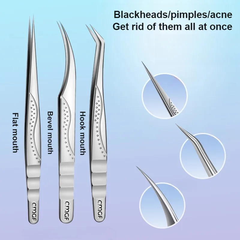 CMGF-セルピンセット、ビューティーサロンにきび除去ツール、ニキビ抽出および閉じた面皰除去ツールセット