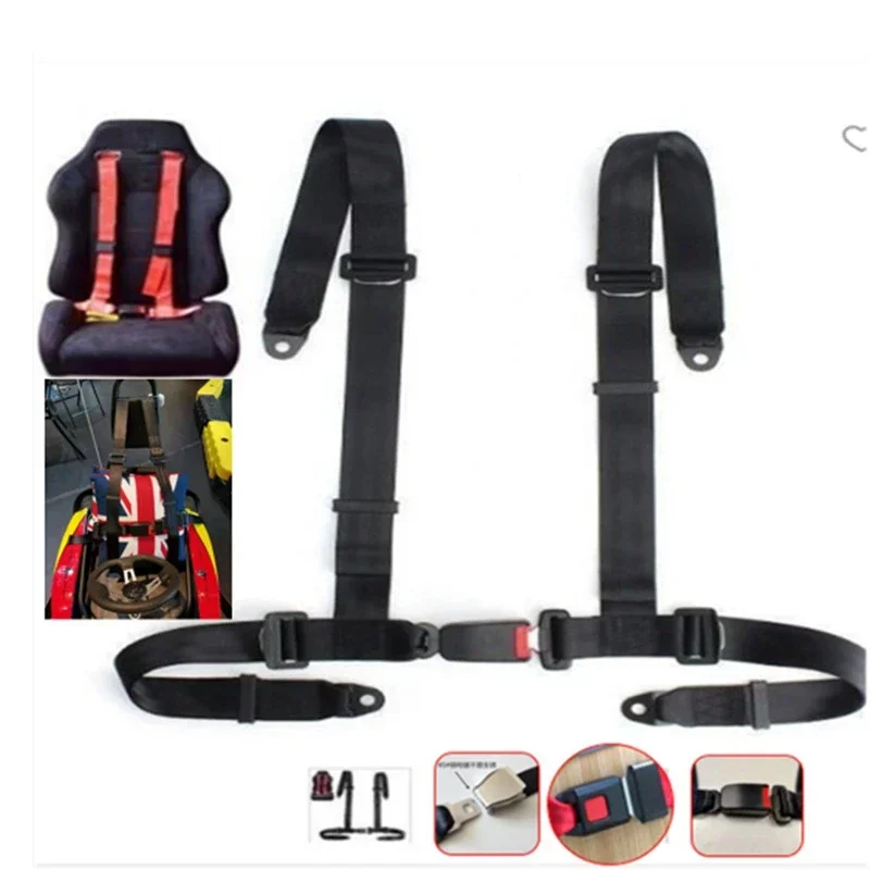 

Direct sales karting racing seat belt quick release four-point seat belt simple seat belt