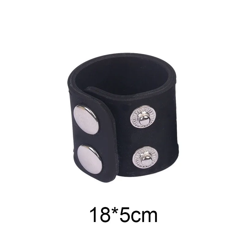 18x5cm Adjustable Silicone Ring Soft Comfortable Men Body Accessories Couple Cosplay Game Decoration Reusable