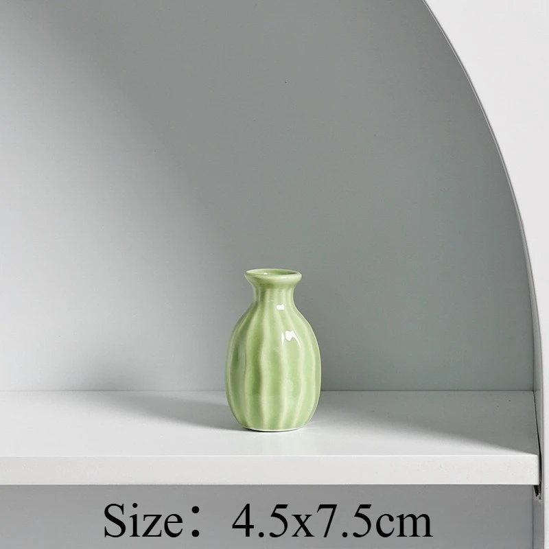 1 PC Ceramic Vase For Dried Flowers Decor For Living Room Dining Table TV Cabinet Hotel Soft Furnishing Flower Arrangement Gift
