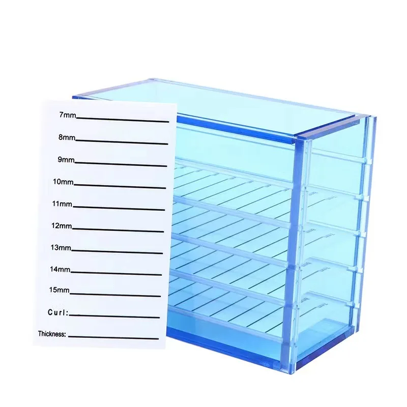 5 Layers Clear False Eyelash Storage Box Makeup Display Container Lashes Pallet Holders Lash Extension Supplies