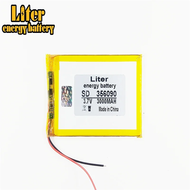 3.7V lithium Tablet polymer battery 356090 Mobile Power 3000MAH DVD DVR GPS, Tablet PC