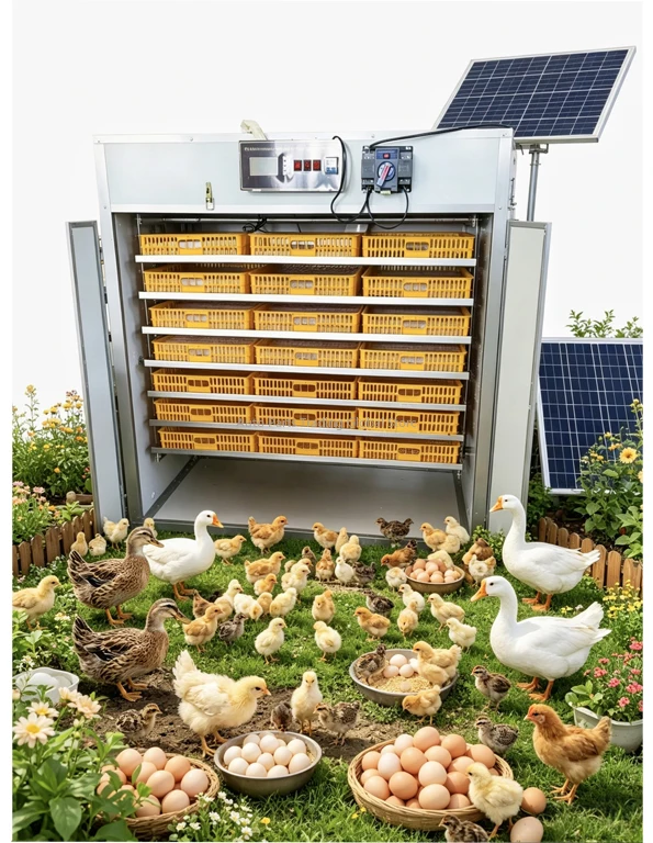 Fully Automatic Solar Incubator For Chicken Duck Goose Quail 2112Eggs High Hatching Rate Hatching Machine For Poultry FarmHJ-SI8