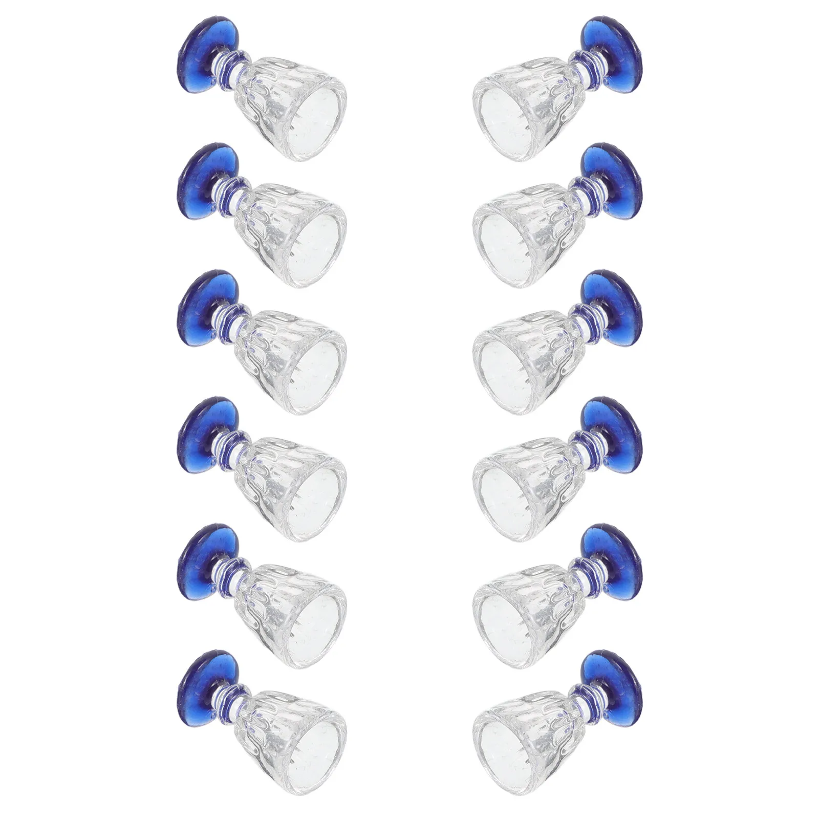 

Набор из 15 миниатюрных винных кружек для кухни, милые синие чашки с синим дном для микроландшафта, креативные украшения для ландшафтного дизайна