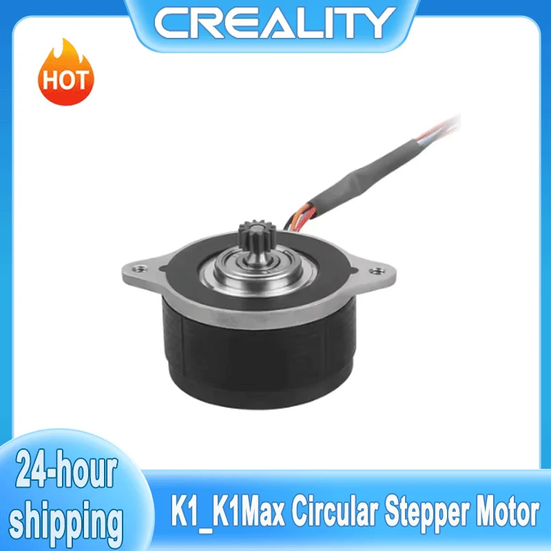 Motor Extrusor Original Creality 3D para Impresora K1/K1 Max Ender-3 V3, Motor Paso a Paso Circular de 1.8 Grados con Engranaje de 12 Dientes