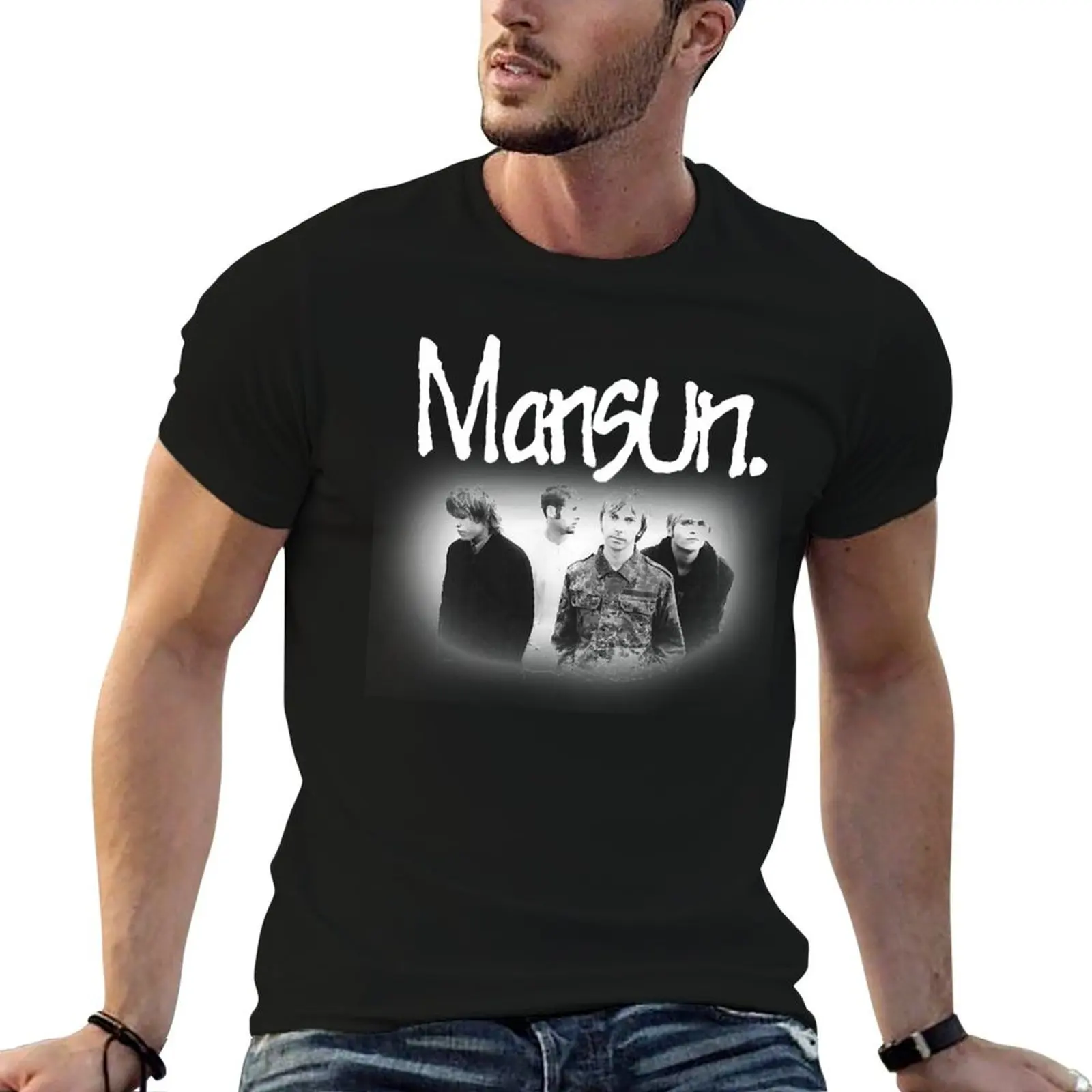 Gifts Men Mansun Music Band Graphic For Fan T-Shirt street wear tops mens big and tall t shirts