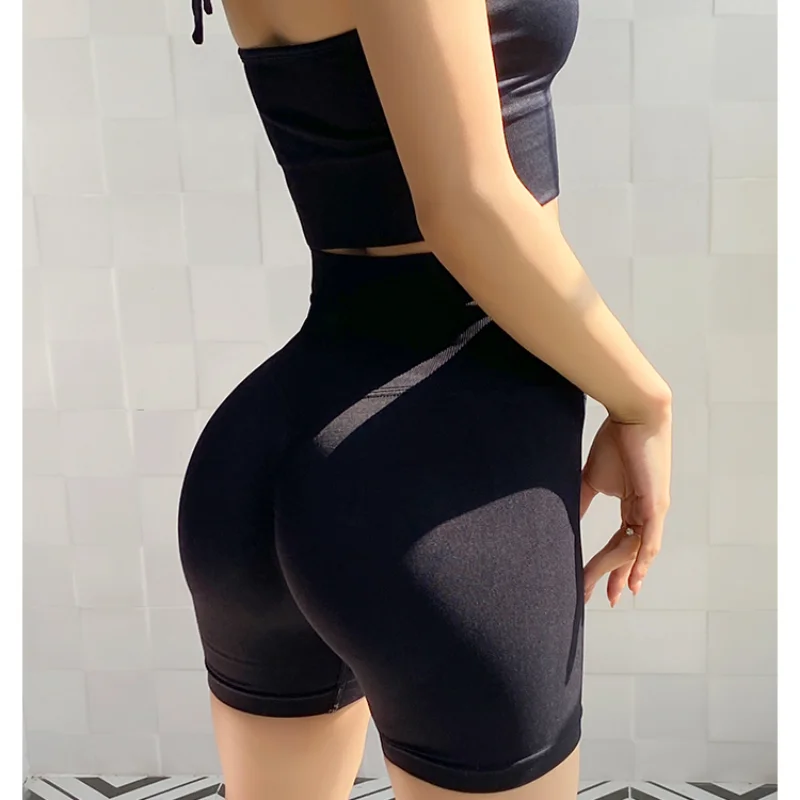 Pantaloncini da yoga Pantaloncini da fitness da donna Pantaloncini da ciclismo da corsa Pantaloncini sportivi traspiranti Pantaloncini da palestra per allenamento con sollevamento dell'anca a vita alta