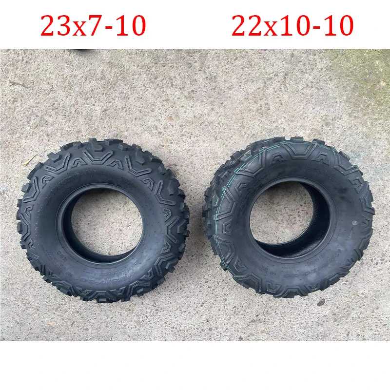 10 Inch [Far Star] Tubeless Tire 23X7-10 22X10-10 Tubeless Tire for ATV Off-Road Vehicle Kart UTV Quad Bike Off-Road Tire Parts