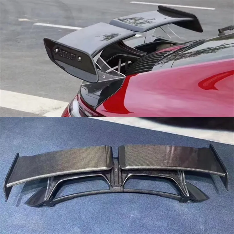 

For Porsche 911 992 2018-2023 Real Carbon Fiber Tail Wing Wing Rear Trunk Lip Car Accessories Refit Decoration Spoiler Kit