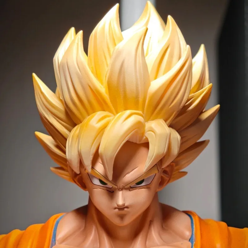 JT Studio HY Dragon Ball Z Goku Super Saiyan 1 2 SSJ1 SSJ2 Anime Momel figura de acción estatua 32cm DBZ Dragonball juguetes coleccionables