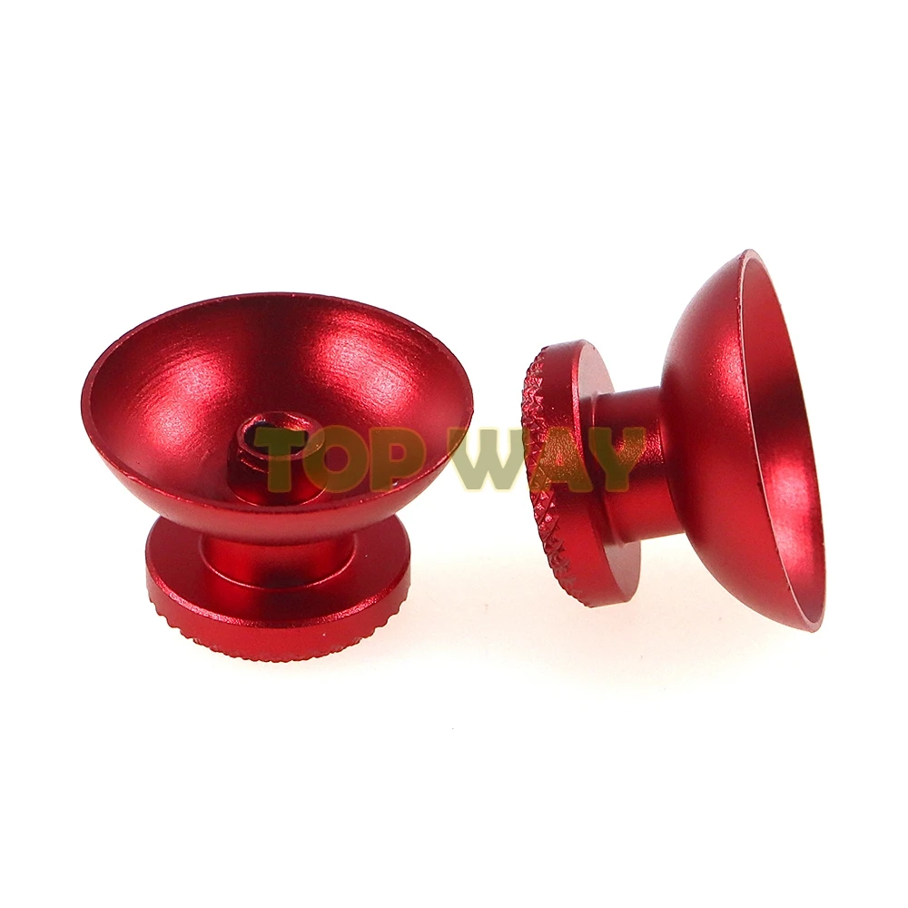 1set Rocker Caps For PS5 Game Console Aluminum Alloy Metallic Metal Analog Grips Stick Fit For PS5 Controller Mushroom Cap - view 5