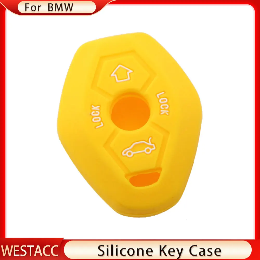 Silicon Car Fob Case Holder Shell Protector Key Cover Fit for BMW X3 X5 Z3 Z4 3 5 7 Series E38 E39 E46 E83 M5 325i 2 Button Key