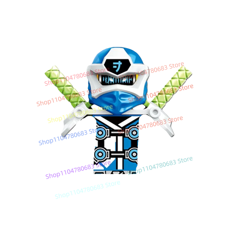 Bloques de construcción MOC guerrero energético Ninja montaje modelo estatuilla Anime elementos de TV maestro temporada 12 juguete regalo de vacaciones coleccionable