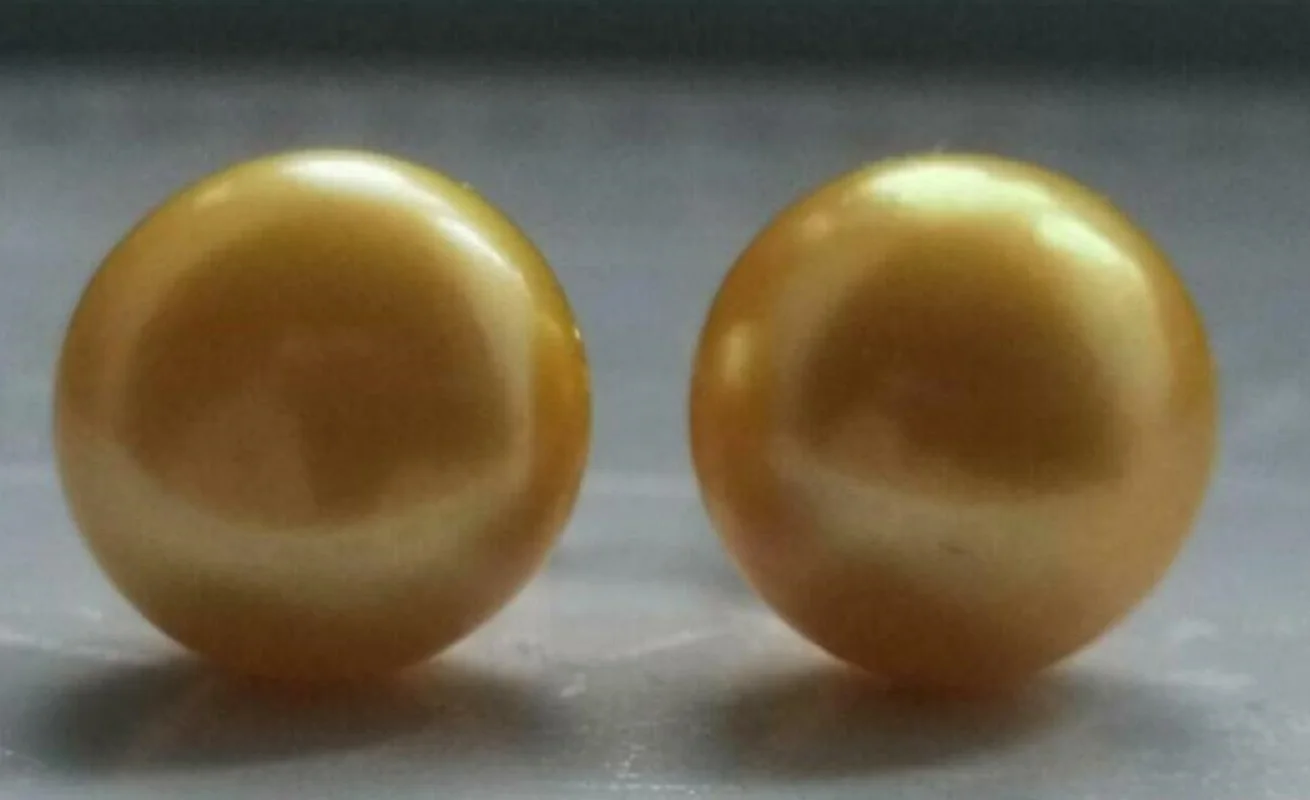 AAAA11-12mm Autênticas Pérolas de Ouro do Mar da China Sul – Uma Escolha de Alta Qualidade para Acessórios de Moda