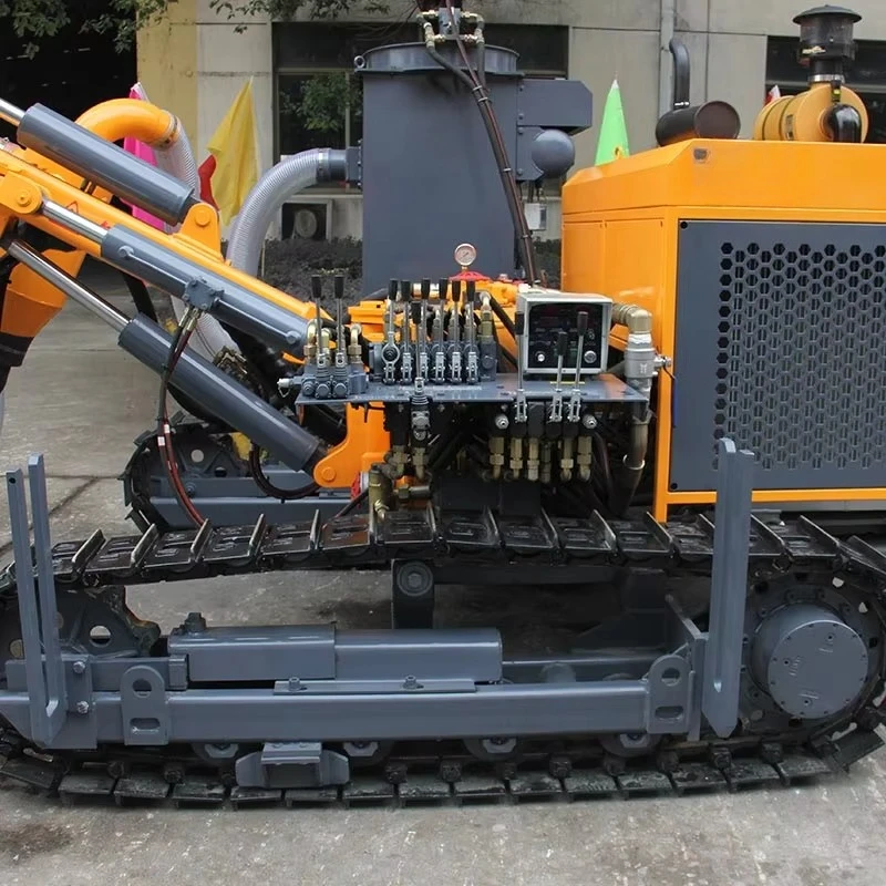 Professional Heavy-Duty Crawler DTH Drill Rig Downhole Rock Drilling Machine for Quarry Blasting and Excavation Use