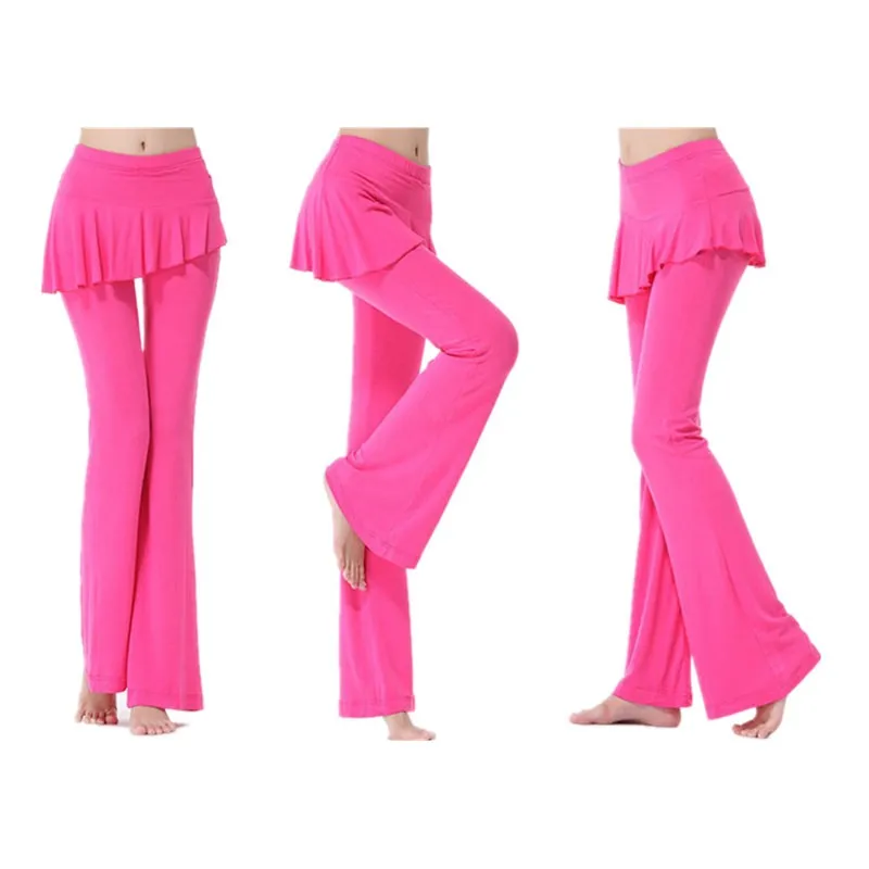 Dance Pant Latin Dance Pants Adult Dancing Costumes Women Ballroom Competition Dancing Pants New Practice Trousers Skirt M104