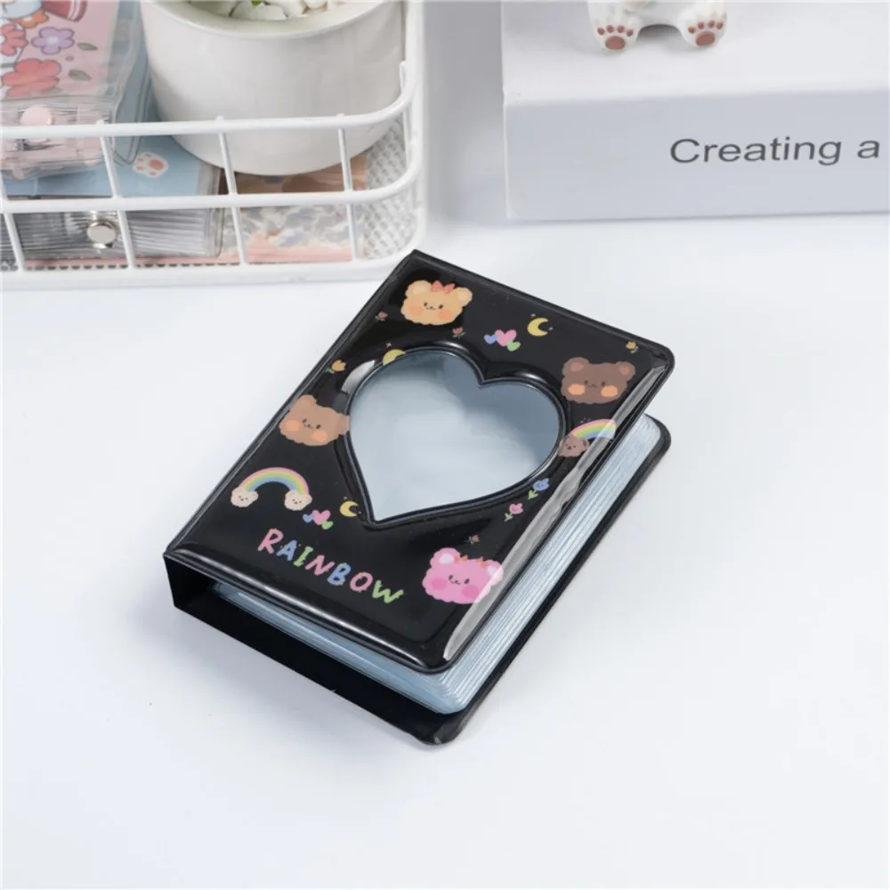 Mini PVC Card Book Hollow Out Design 3 Inch Card Binder 40 Pockets Photocard Holder