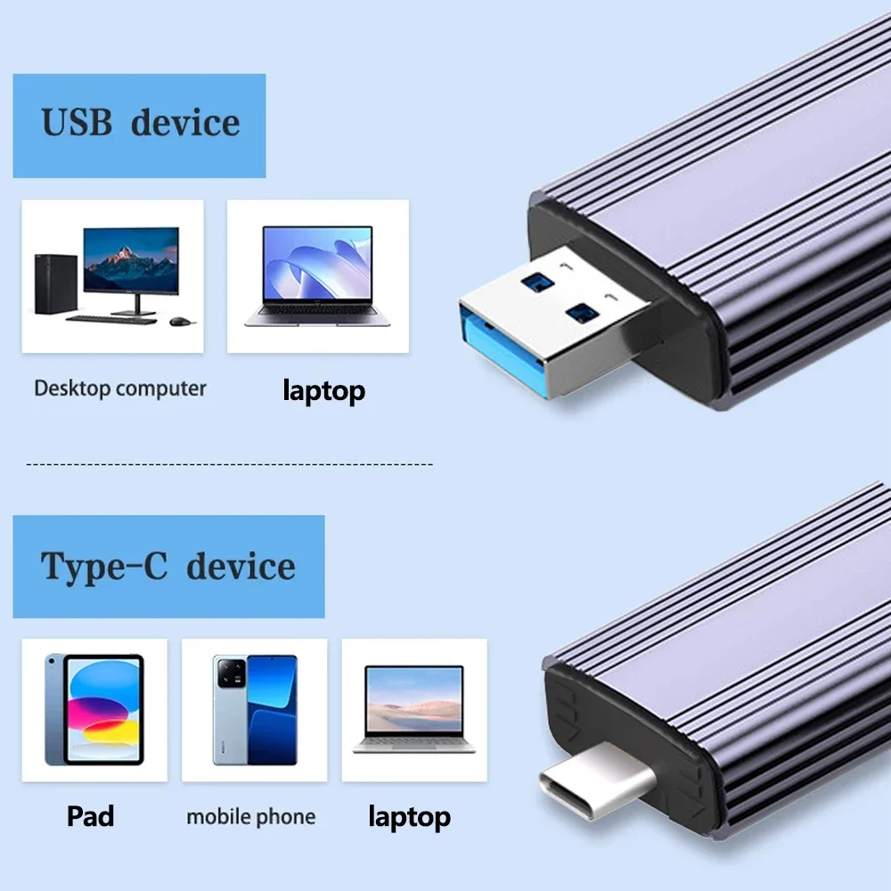 Custodia SSD M2 da 10 Gbps M.2 NVMe NGFF SATA SSD Adattatore per custodia USB 3.2 Gen2 Custodia esterna USB C Supporta copertura in metallo M2