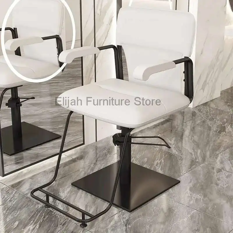 

Nordic Professional Barber Chairs Barbershop Luxury Modern Lift Barber Chairs Comfort Simple Commercial Furniture Cadeira FYBC