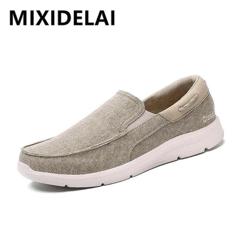 Large Size Outdoor Mens Casual Shoes Denim Canvas Shoes Vulcanize Shoes Fashion Designer Breathable Walking Men Sneakers Loafers