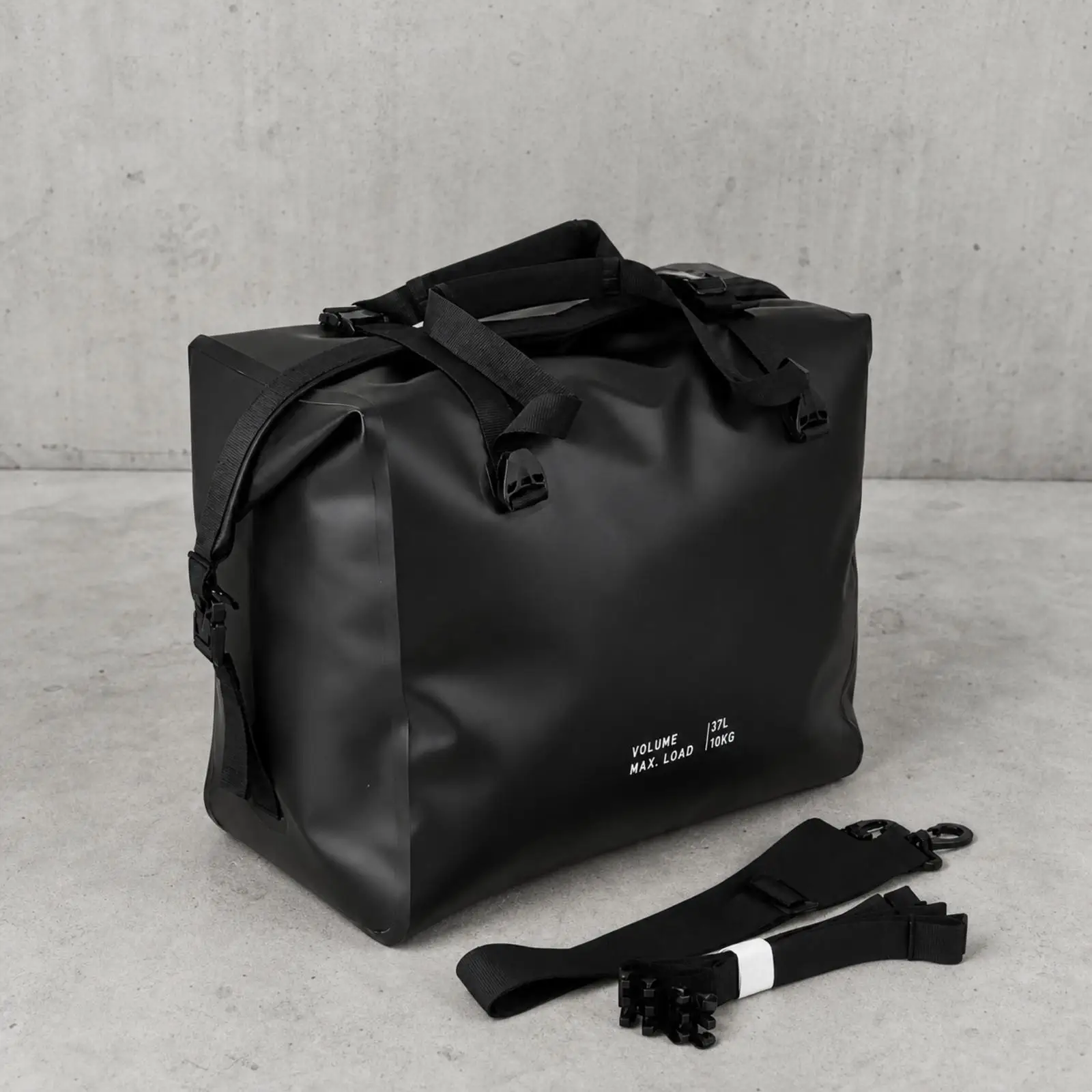 Versatile Motorcycle Travel Insert Bag 37L Foldable Pannier Liner for Side Box with Detachable Shoulder Strap