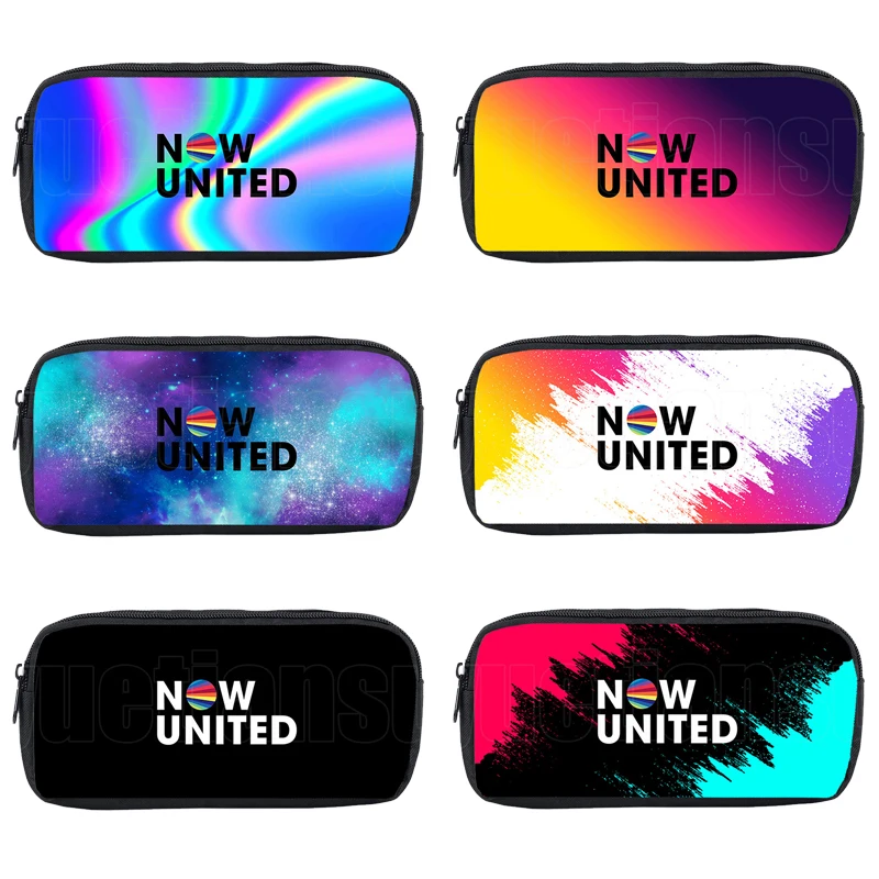 new 3D Print Now United Pencil Case NU Team Women Cosmetic Bags Children Pen Bag School Supplies Girls Makeup Bag Zipper Mochila