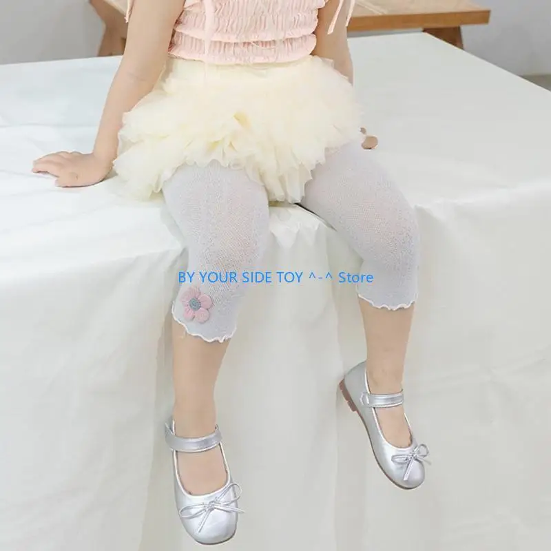

Baby Girls Tights Breathable Comfortable Stretch Capris Leggings for Infant Baby U6XE