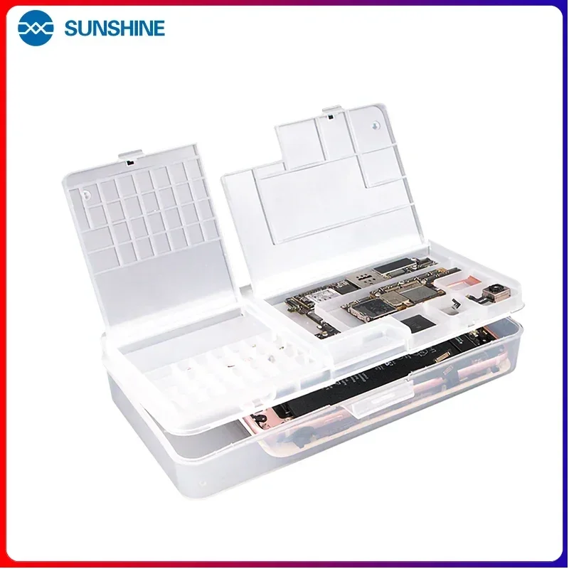 

SUNSHINE SS-001A Многофункциональный ящик для хранения мобильных телефонов для ремонта мобильных телефонов, аксессуары для ремонта телефонов, детали и доска для хранения
